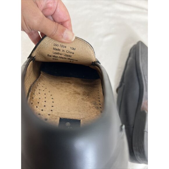 Dockers Mens Black Leather Loafers  size 10 - Picture 7 of 7